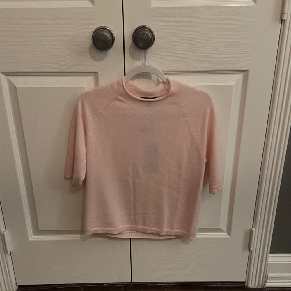 Ann Taylor Womens Light Pink Cashmere Sweater